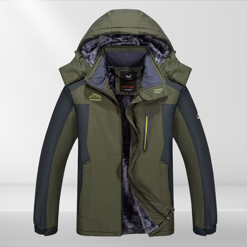 Herren Winterjacke mit Kapuze Wasserfest