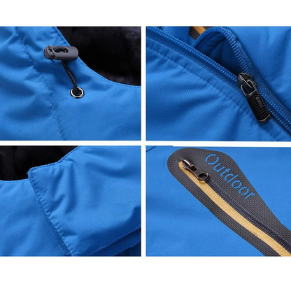 Herren Winterjacke mit Kapuze Wasserfest