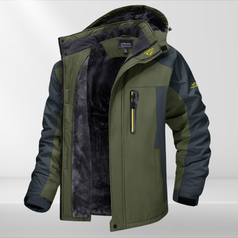 Herren Winterjacke mit Kapuze Wasserfest