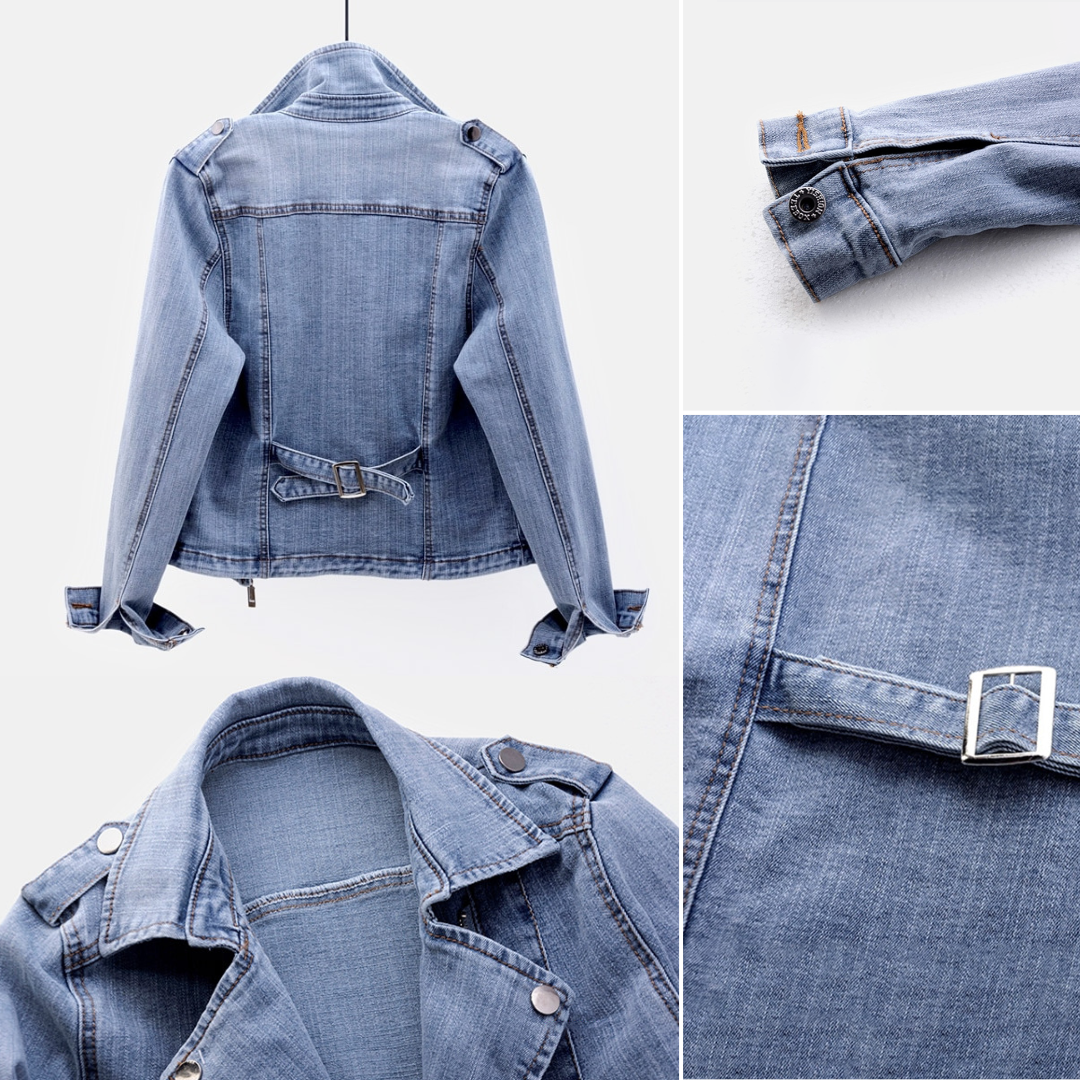 Damen Motorrad Jeansjacke Norvielle