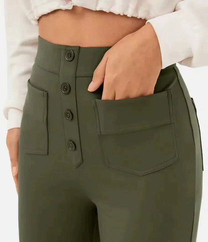 Norvielle Damen Elastische Stretchhose