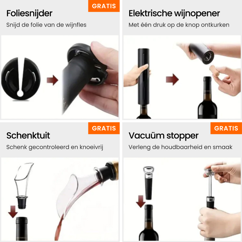 Elektrischer Korkenzieher Edelstahl