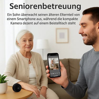 WiFi Überwachungskamera 1080p HD Nachtsicht Mini