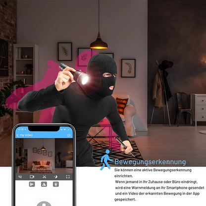 WiFi Überwachungskamera 1080p HD Nachtsicht Mini