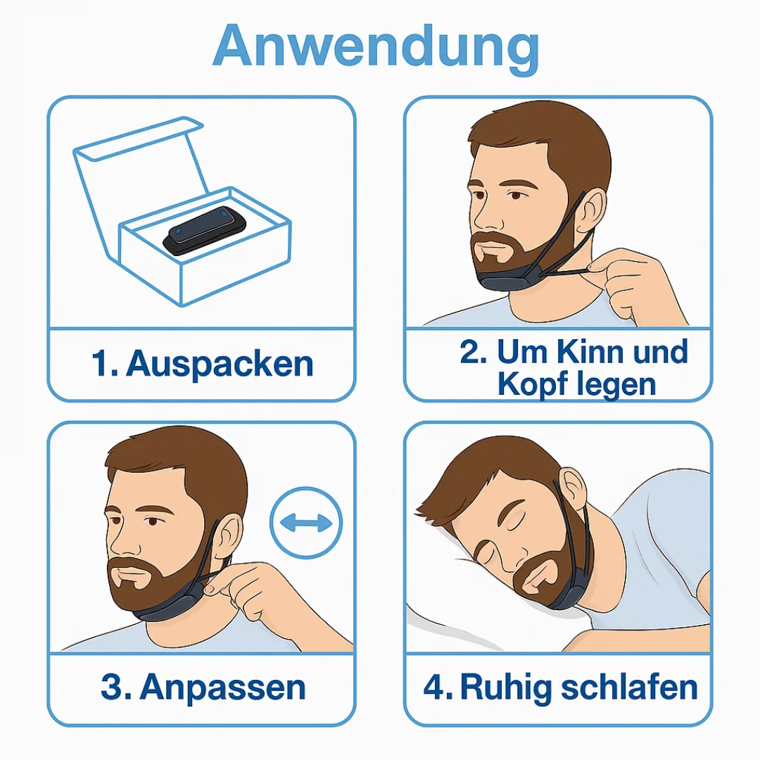 Anti-Schnarch-Kinnband Effektiv für ruhigen Schlaf