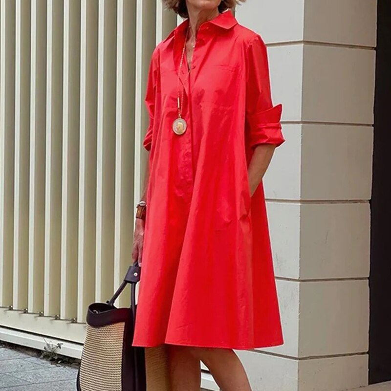 Damen Sommerkleid Leicht Komfortabel