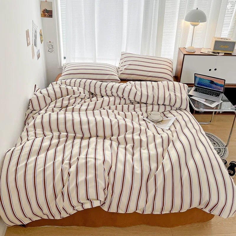 Ikara Elegantes Bettwäsche-Set Duvetbezug Kissenbezüge - Norvielle