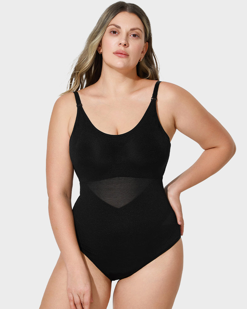 Damen Mesh Body Oberkörperformend