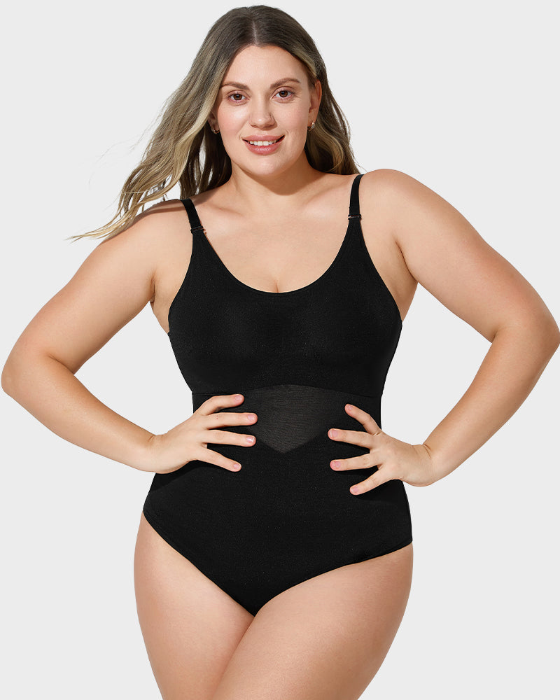 Damen Mesh Body Oberkörperformend