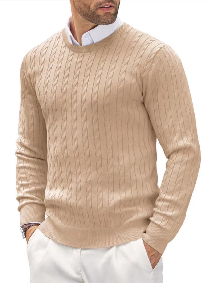 Norvielle Herren Zopfstrickpullover Elegantes Design