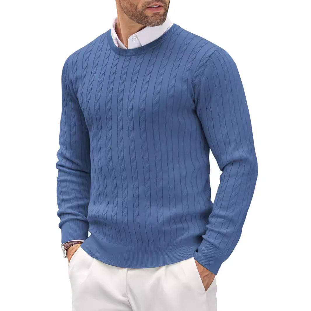 Norvielle Herren Zopfstrickpullover Elegantes Design