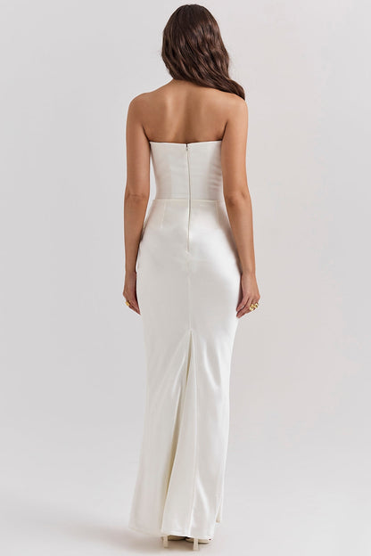 Damen Trägerloses Maxi-Kleid Hochzeitsgast