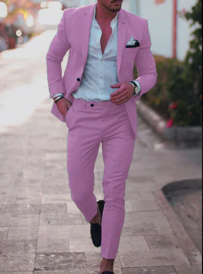 Herren Zweiteiler Anzug Blazer und Hose