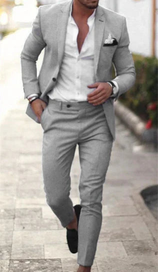 Herren Zweiteiler Anzug Blazer und Hose