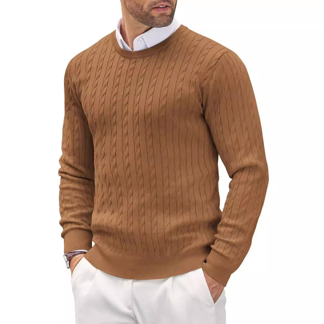 Norvielle Herren Zopfstrickpullover Elegantes Design