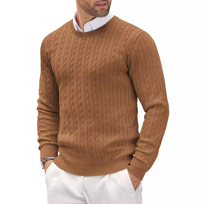Norvielle Herren Zopfstrickpullover Elegantes Design