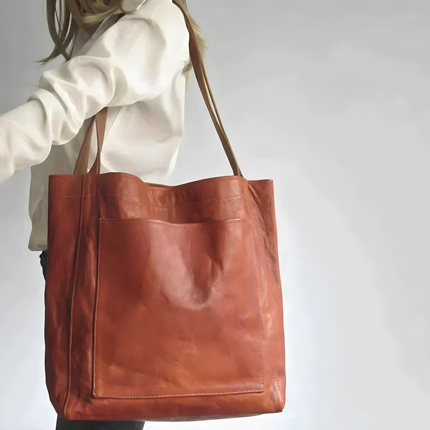Stilvolle Lederhandtasche Damen Ledertasche Handgefertigt
