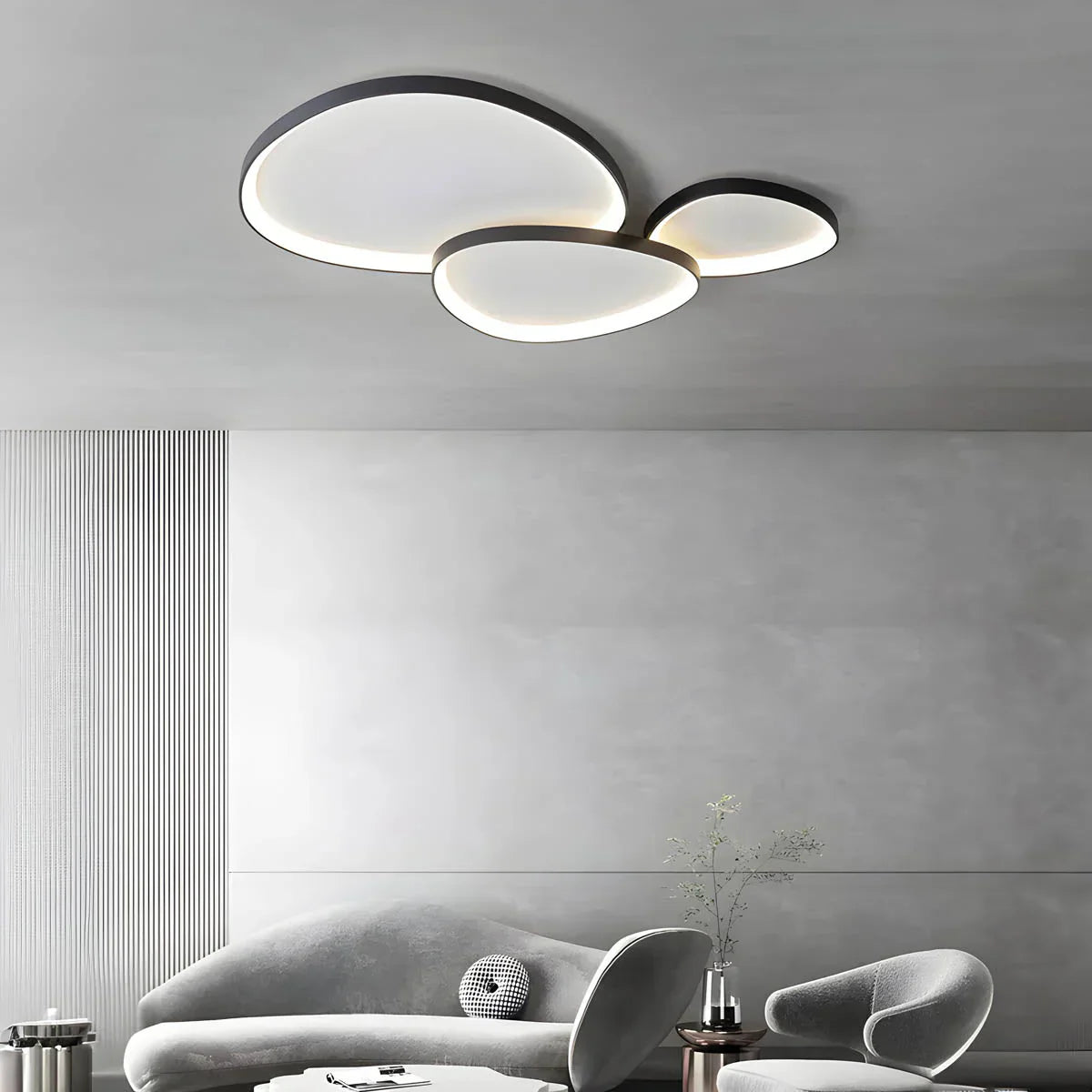 Skandinavische LED Deckenleuchte Modern Weiß