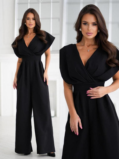 Damen V-Ausschnitt Jumpsuit Jane