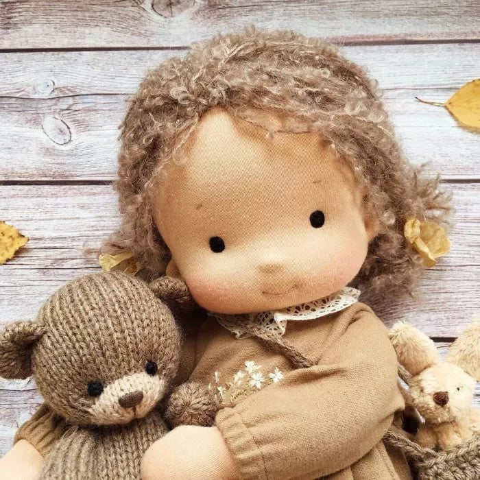 Waldorf-Puppe Poppi 35cm Bio-Baumwolle