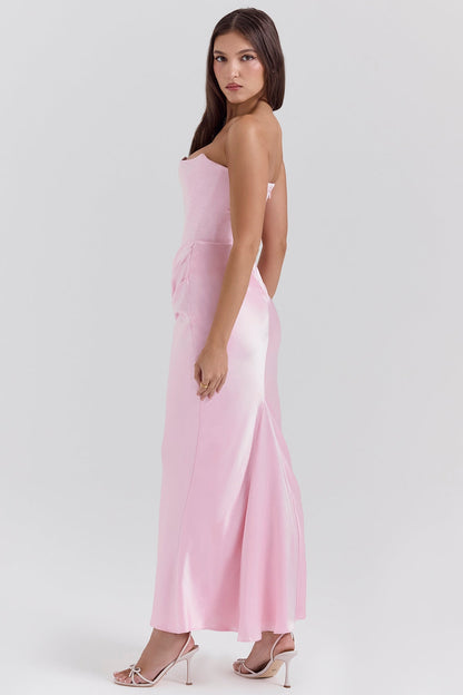 Damen Trägerloses Maxi-Kleid Hochzeitsgast