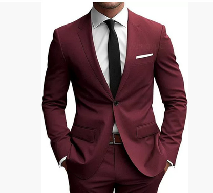 Herren Anzug Eleganter Einreihiger