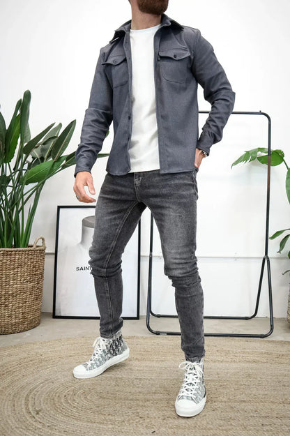 Herren Casual Hemd Baumwolle Supreme