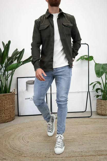 Herren Casual Hemd Baumwolle Supreme