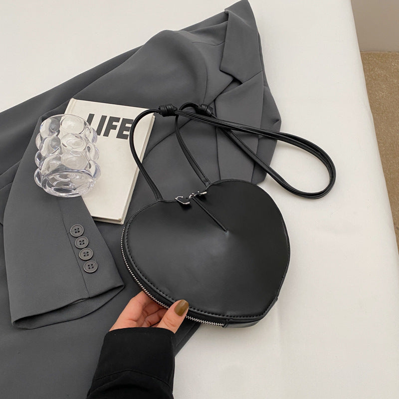 Norvielle Damen Umhängetasche Schick Lederoptik Schwarz - Norvielle