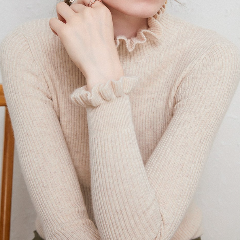 Norvielle Damen Rollkragenpullover Elegantes Design