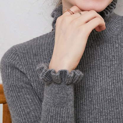 Norvielle Damen Rollkragenpullover Elegantes Design