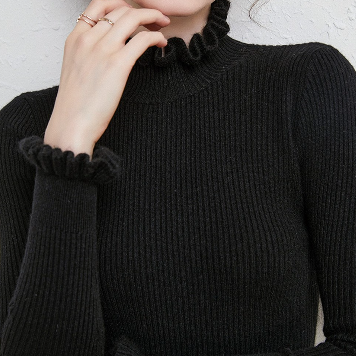 Norvielle Damen Rollkragenpullover Elegantes Design