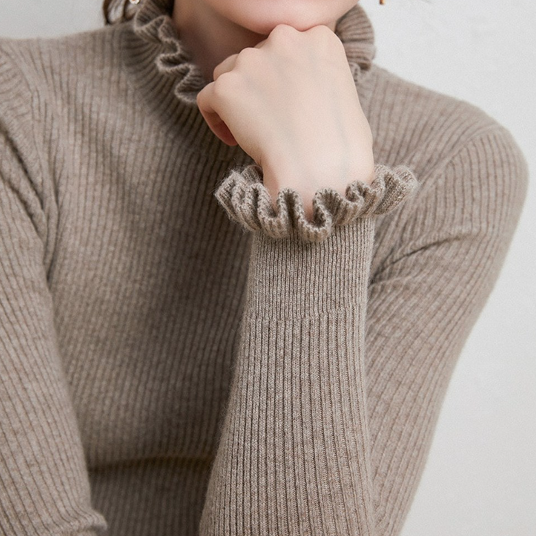 Norvielle Damen Rollkragenpullover Elegantes Design