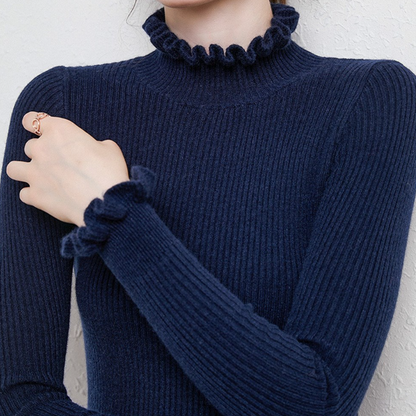 Norvielle Damen Rollkragenpullover Elegantes Design