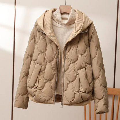 Damen Pufferjacke Warm Isoliert Herbst