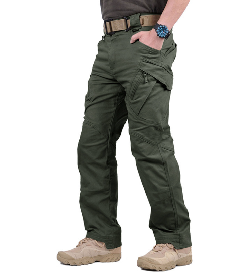 Herren Militärhose Outdoor Baumwolle Olivgrün