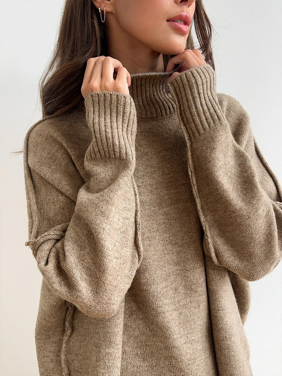Damen Oversize Strickpullover Lounge-Set Gemütlich