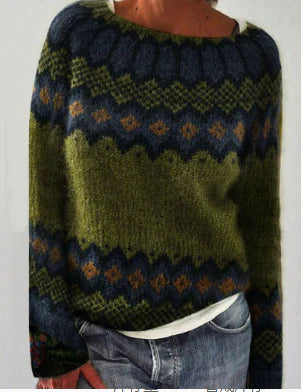 Harper Damen Retro Strickpullover