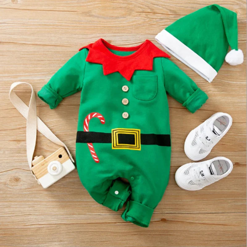 Weiches Baby-Weihnachtskostüm Baumwolle