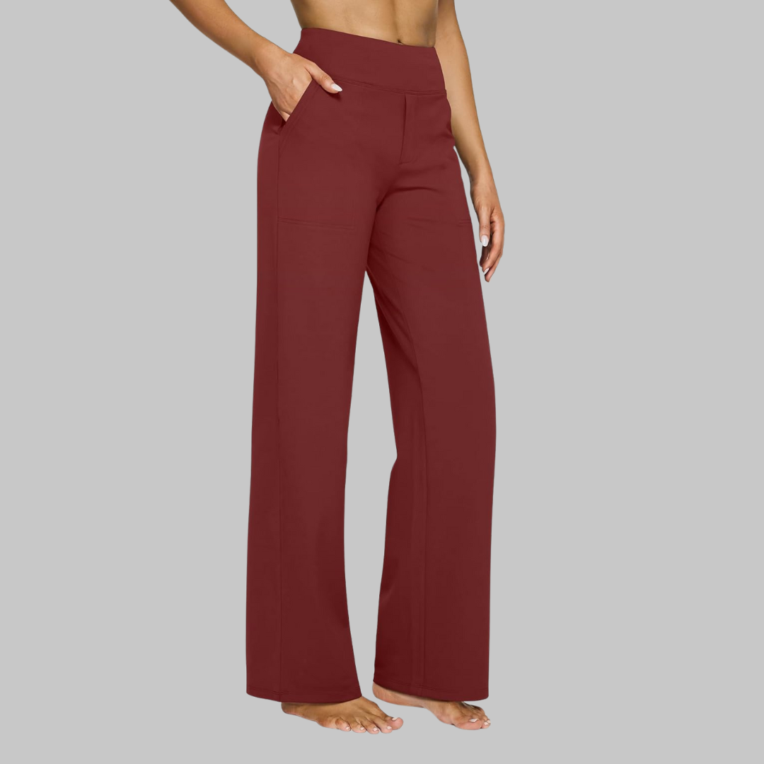 Damen Stretchhose Weit Bequem