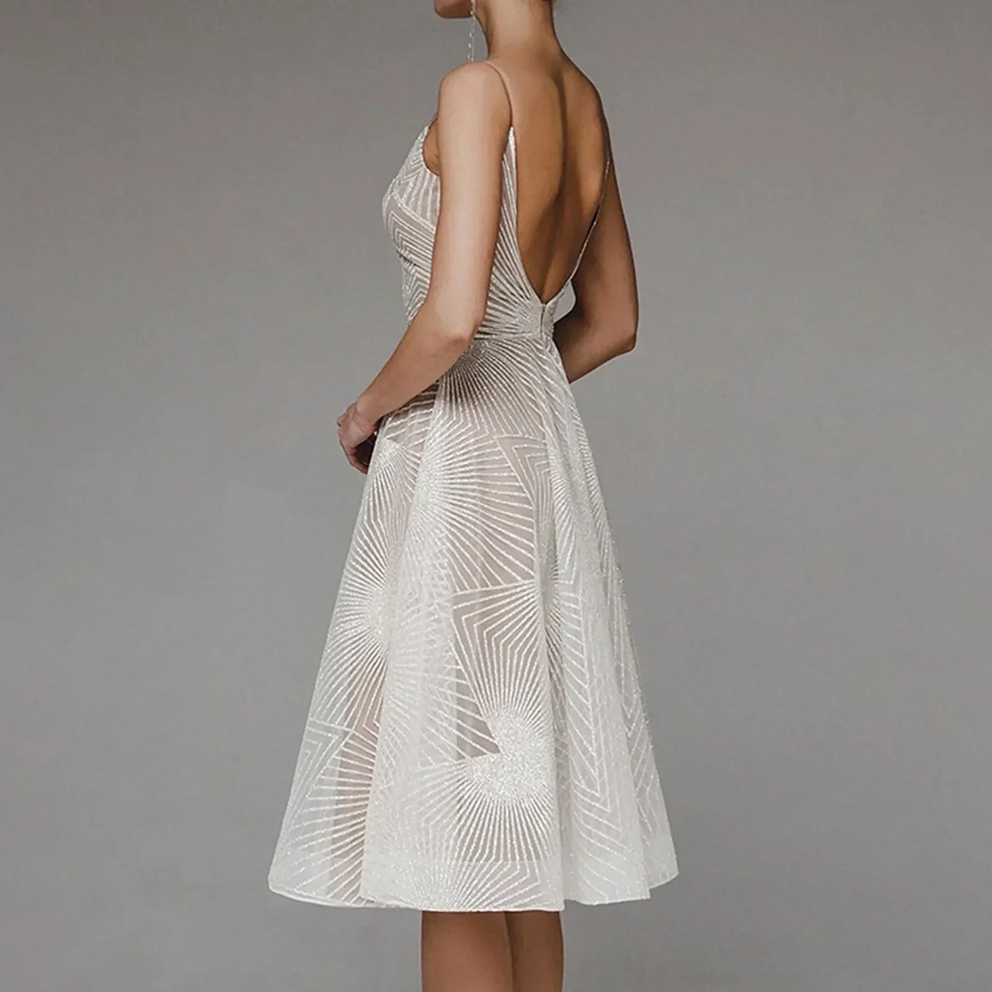 Elegantes Damen A-Linie Cocktailkleid