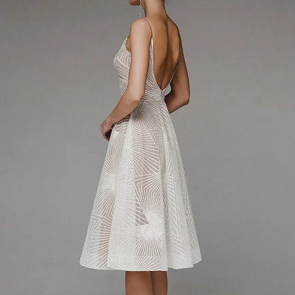 Elegantes Damen A-Linie Cocktailkleid