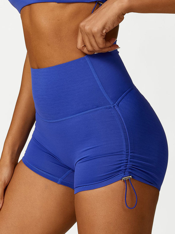 Damen High-Waist Sport-Shorts Verstellbar