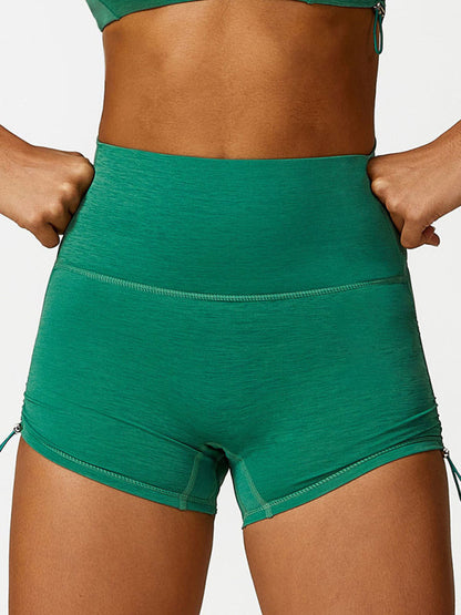 Damen High-Waist Sport-Shorts Verstellbar