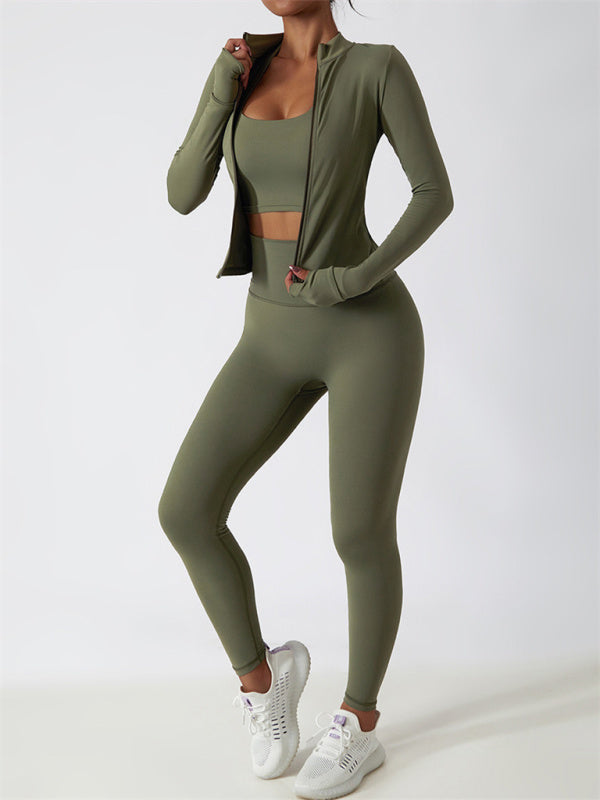 Mira Damen Langarm-Trainingsjacke Sportlich