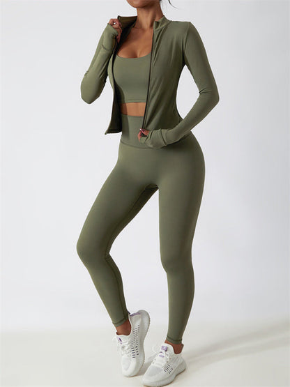 Mira Damen Langarm-Trainingsjacke Sportlich