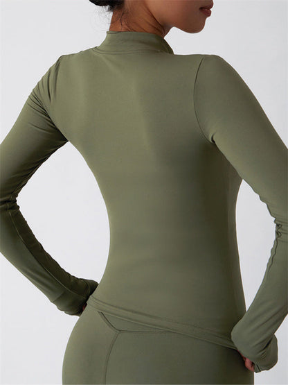 Mira Damen Langarm-Trainingsjacke Sportlich
