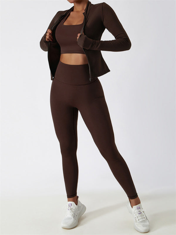 Mira Damen Langarm-Trainingsjacke Sportlich