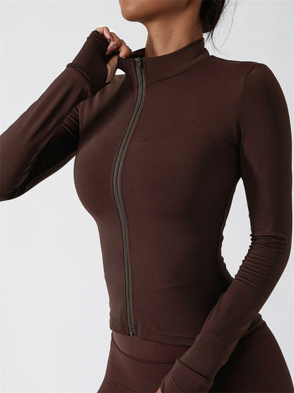 Mira Damen Langarm-Trainingsjacke Sportlich