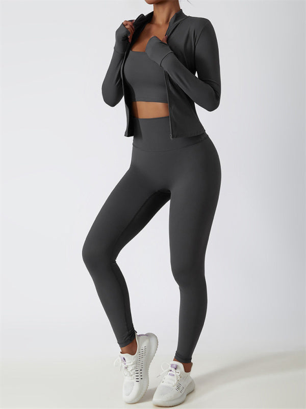 Mira Damen Langarm-Trainingsjacke Sportlich